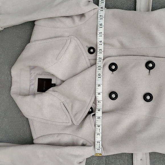 THE LIMITED Double Breasted Belted Wool Blend Pea Coat SIZE: S - Picture 9 of 13